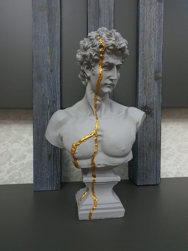 David Sculpture /Pop Art Sculpture bust/ Sculpture Handmade Etsy