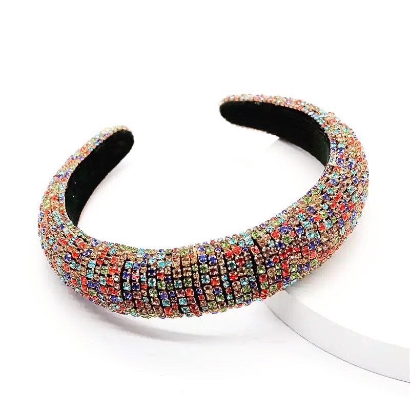 Multi colored Sparkly Crystal Headband Etsy