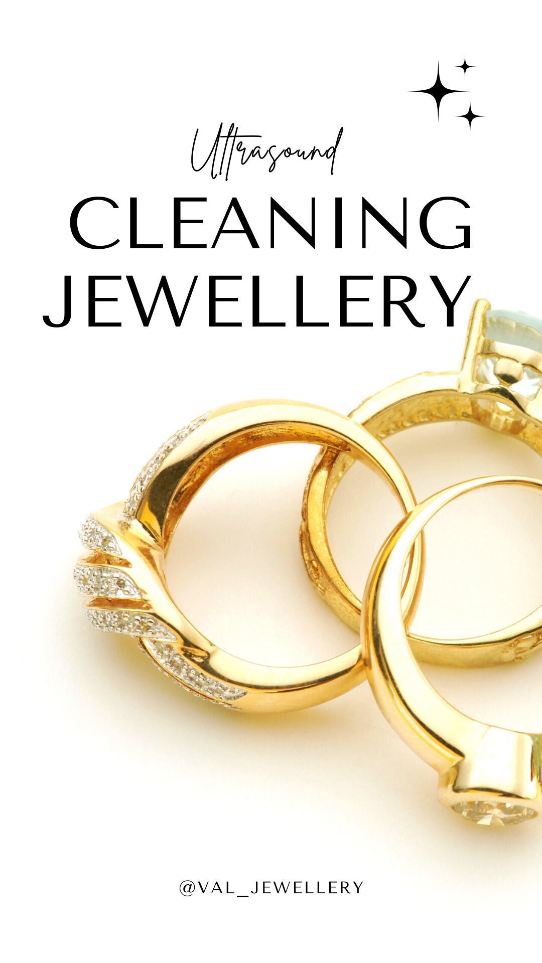 Nettoyage à Ultrasons Bijoux, Lunettes, Brosses, Montres. Service de Nettoyage Val Jewellery