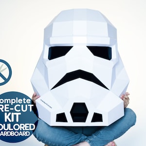 Stormtrooper, vorgestanzt, Papiermodell, metallisierter Karton Bausatz.