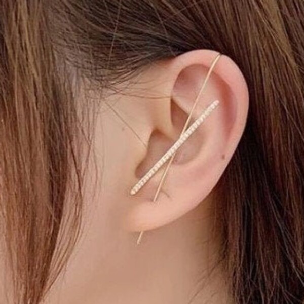 Ear wrap hook earrings clearance