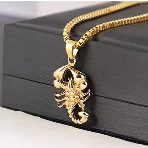 Pierre Labradorite Zodiac Scorpion Necklace Customizable