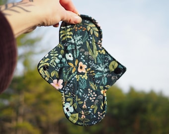 Reusable Menstrual Pad - Teal Botanicals