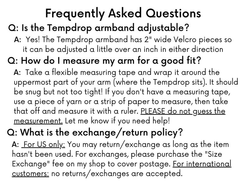 Tempdrop Armband in Lounge Adjustable Custom Armband Basal Body Temperature Armband BBT Fertility Tracking Device Holder TCOYF image 8