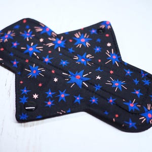 Reusable Menstrual Pad - Starburst | Cloth Pad | Washable Pad | Period Pad | Sanitary Pad | Reusable Pantyliner
