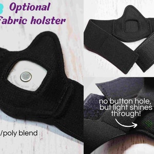 Tempdrop Armband in Daisy Grey Adjustable Custom Wearable Thermometer Armband BBT Fertility Tracking Device Holder TCOYF Fabric