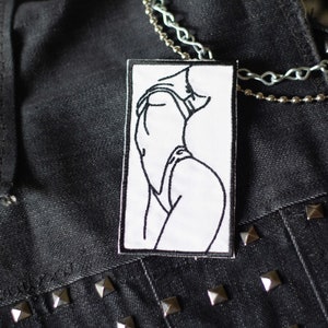 Feminine Grace Embroidered Patch - Patches for Jackets, Patches for Hats, Patches for Backpacks