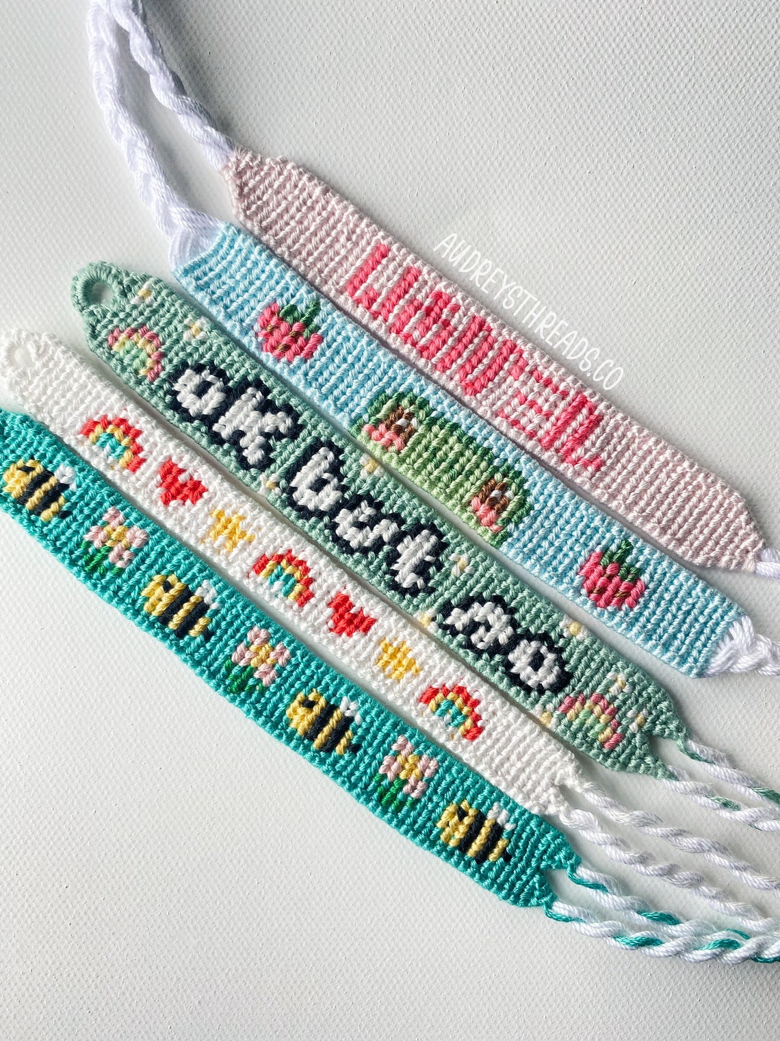 Handmade Alpha Friendship Bracelets / lucky charms / bee and Etsy