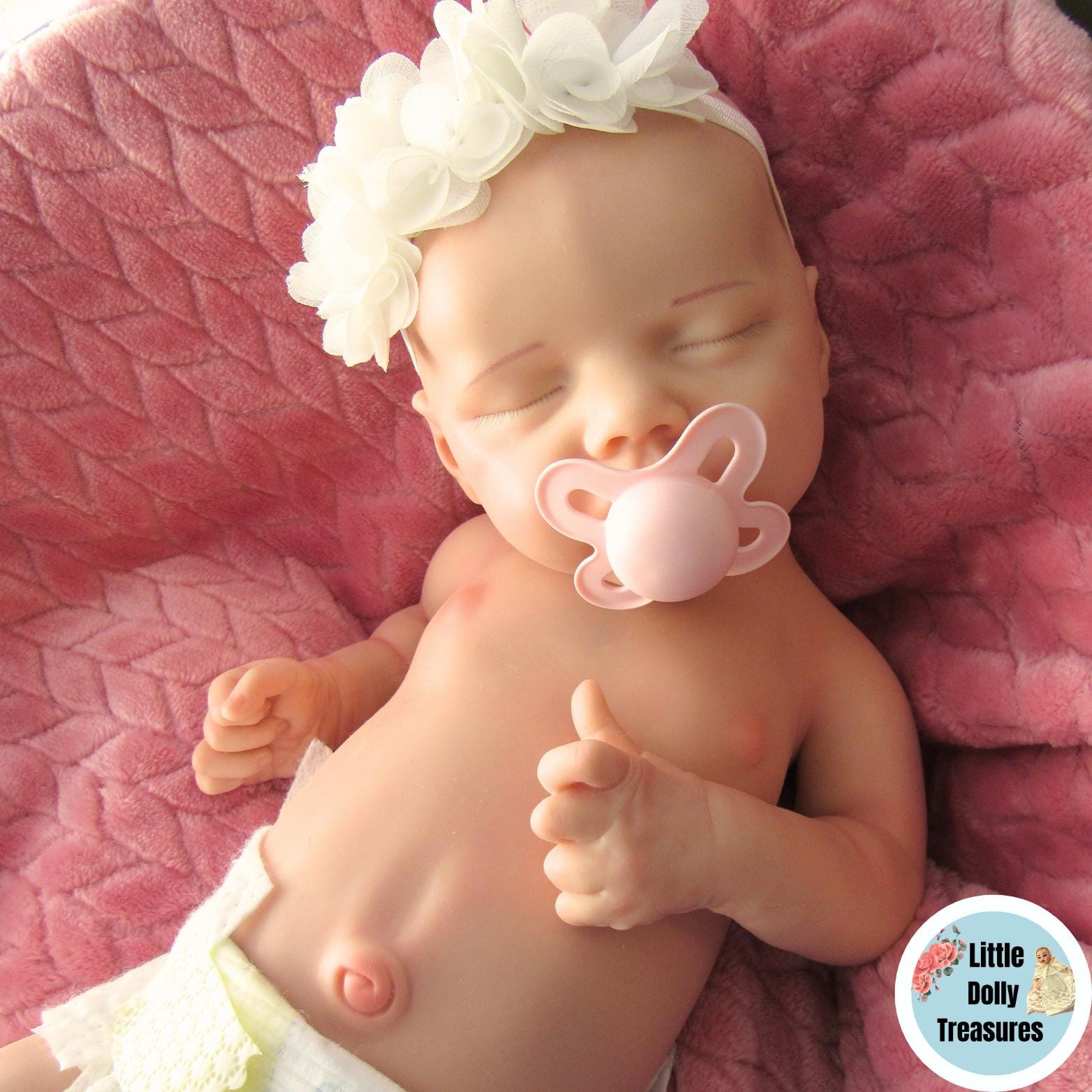 Bella Rose Reborn Lifelike Baby Dolls Breathing Heartbeat Weighted
