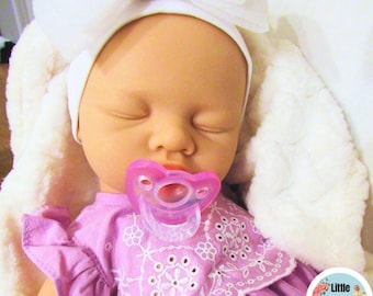 Silicone GIRL Doll: 7 lbs 18" Full Body, Sleeping Squishy Floppy Baby