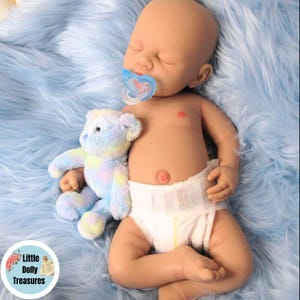 Silicone BOY Doll: 7 lbs 18" Full Body, Realistic Squishy Floppy Reborn Baby