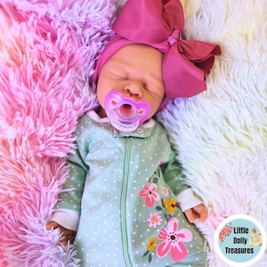 Full Body Silicone GIRL Doll: 6 lbs 18" Preemie, Sleeping Squishy Reborn Baby