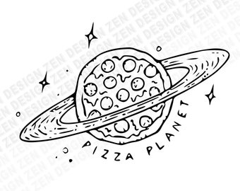 Pizza Planet Svg Etsy