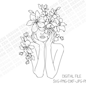 Download Womans Face Svg File Woman Head Svg Female Svg File Woman Etsy