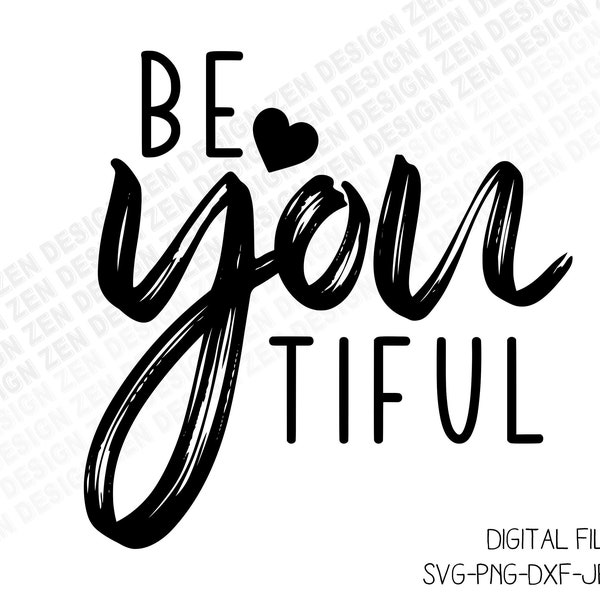 Beyoutiful Svg, Beautiful Svg, Beauty Svg, Beautiful Shirt, Beautiful Quote, Funny Quote Svg, Silhouette, Cricut Cut Files, Vector Files