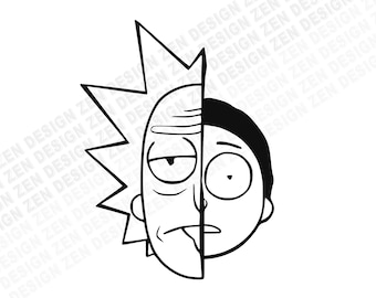 Free Free 83 Silhouette Rick And Morty Svg SVG PNG EPS DXF File