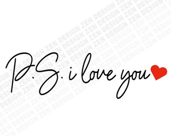 Download Ps I Love You Svg Etsy