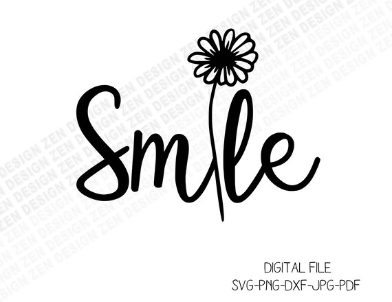 Download Smile Svg Smile Clipart Smile Daisy Svg Daisy Svg Smile Etsy