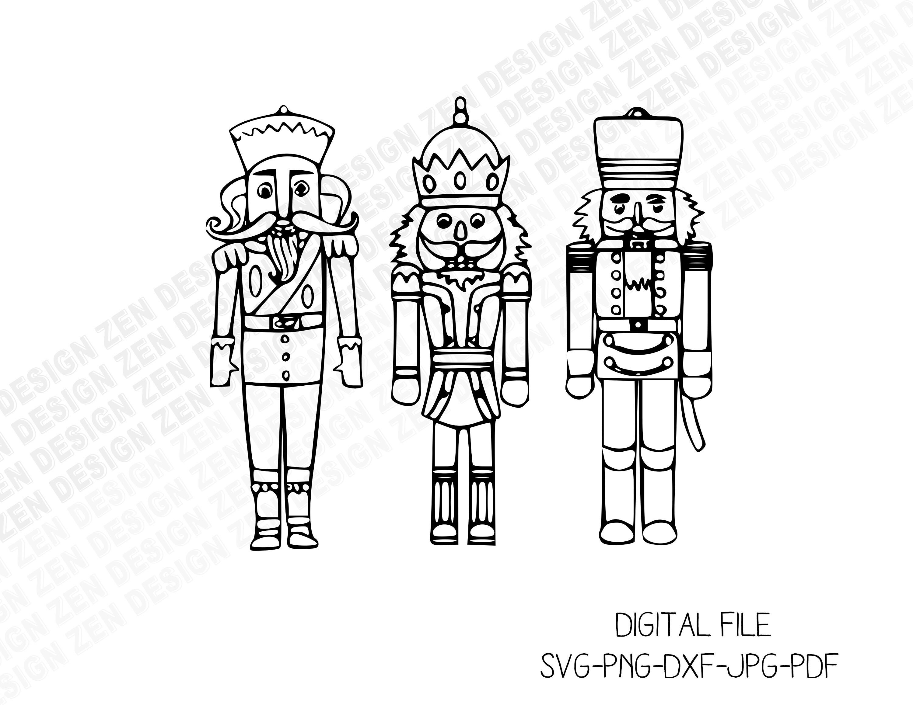 Nutcracker Svg Nutcracker Svg Cut File Christmas Svg Etsy