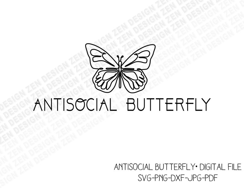 Free Free 131 Antisocial Butterfly Svg SVG PNG EPS DXF File