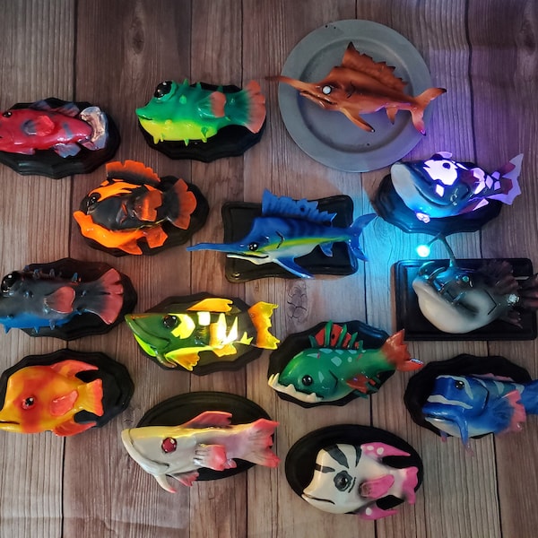 Fish Plaque - ALL FISH variants available - Sea of Thieves Inspired - Prop - For Display or Gift