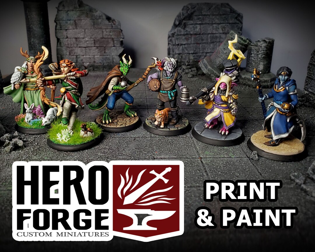 Heroforge Resin Print and Paint Eldritch Foundry Dnd Pathfinder TTRPG ...