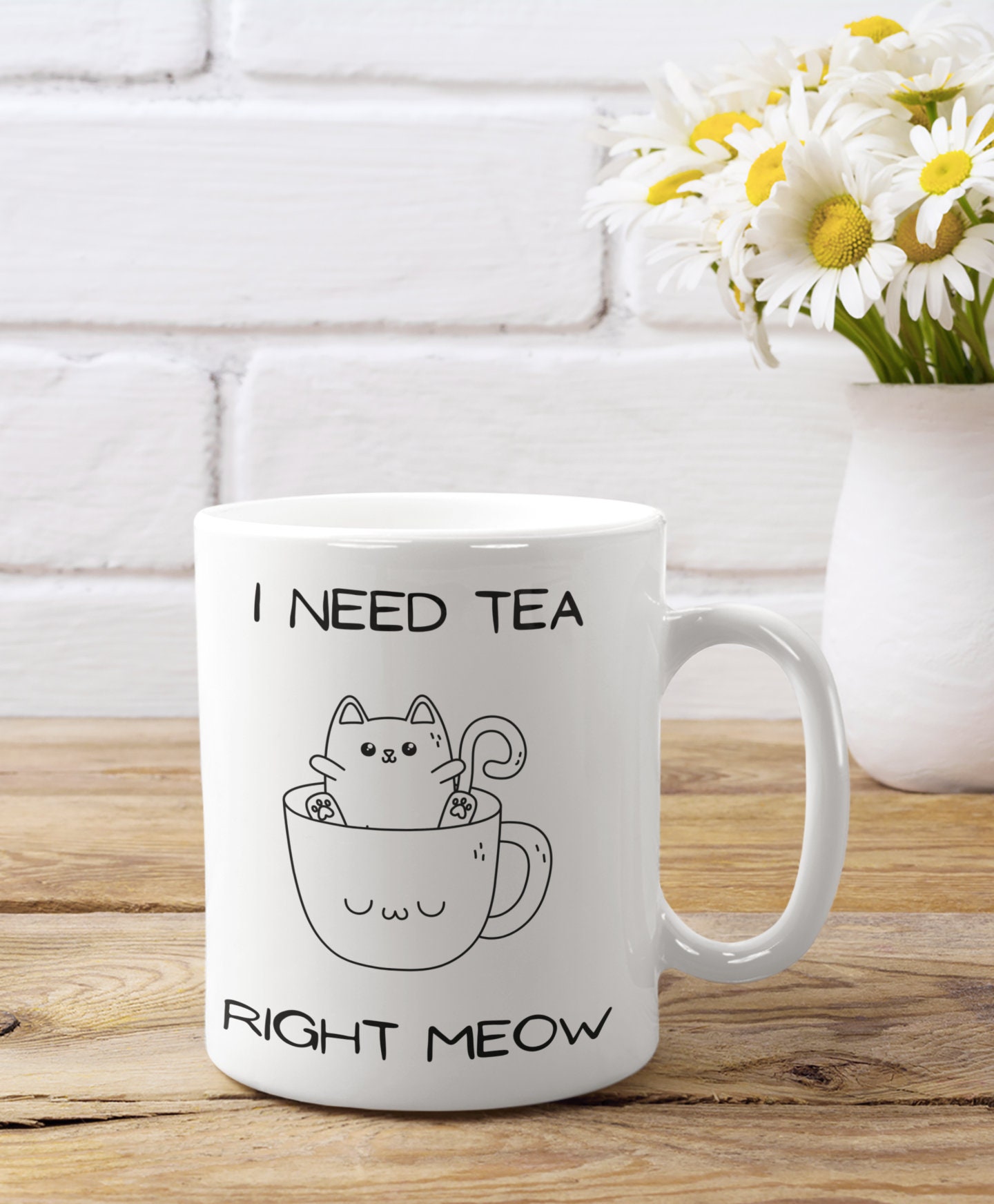 I Need Tea Right Meow Great Gift for Any Tea & Cat Lover Etsy