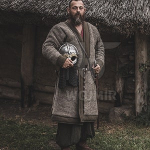 Haithabu caftan, natural FELT for Viking reenactment, 100% natural felt, true look, by WOJMIR