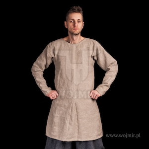 Túnica de lino vikinga / Talla PERSONALIZADA / La mejor calidad / Fabricada por WOJMIR