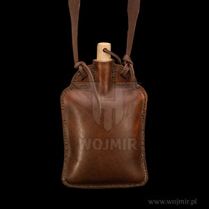 Leather bottle / canteen / flask / for Vikings / reenactors /  LARP / HANDMADE from Wojmir