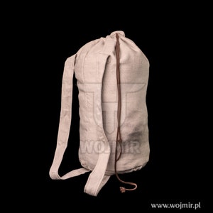 Viking linen backpack, made by Wojmir