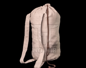 Viking linen backpack, made by Wojmir
