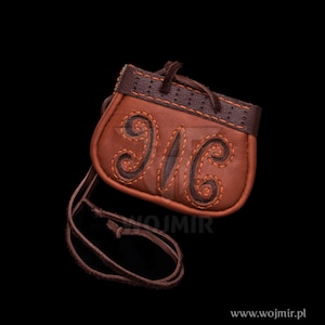 Gokstad coin pouch, Viking purse, bag, coin belt pouch, reenactment small case made by Wojmir