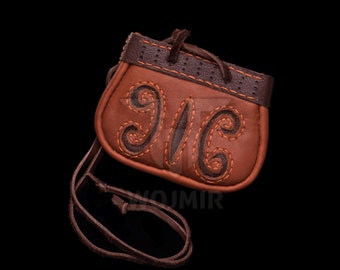 Gokstad coin pouch, Viking purse, bag, coin belt pouch, reenactment small case made by Wojmir