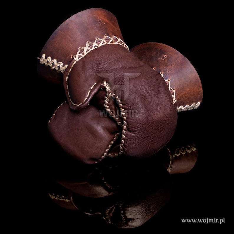 Leather gauntlets / gloves / handmade / strong / highest quality / for huscarl, full contact, hema / steel covered with leather / by Wojmir image 1