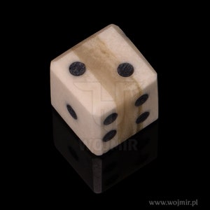 Bone dice / medieval / RPG dice / 12mm