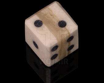Bone dice / medieval / RPG dice / 12mm