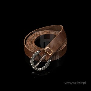 Medieval belt, perfect for reenactors / Viking Age / steel buckle 25mm / Age of Knights / LARP