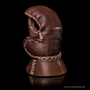 Leather gauntlets / gloves / handmade / strong / highest quality / for huscarl, full contact, hema / steel covered with leather / by Wojmir image 2