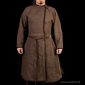 Hisorak caftan, Viking reenactment, 100% natural felt, medium thick padding,  true look from WOJMIR