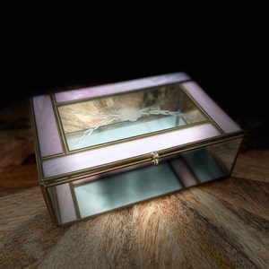 1970s mirrored trinket box