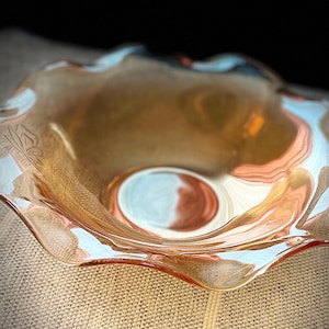 Marigold Carnival Glass Bowl