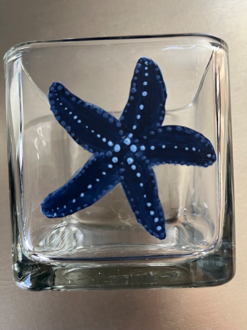 Beautiful starfish candle holder is stunning in any coastal decor or beach theme. image 1