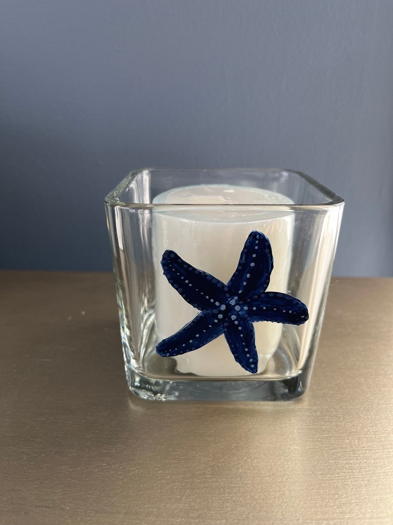 Beautiful starfish candle holder is stunning in any coastal decor or beach theme. image 2