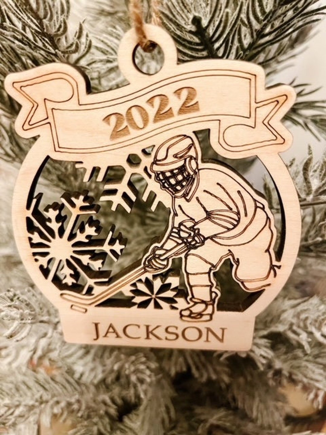 Custom Hockey Player Ornament Hockey Ornament Hockey Etsy Canada