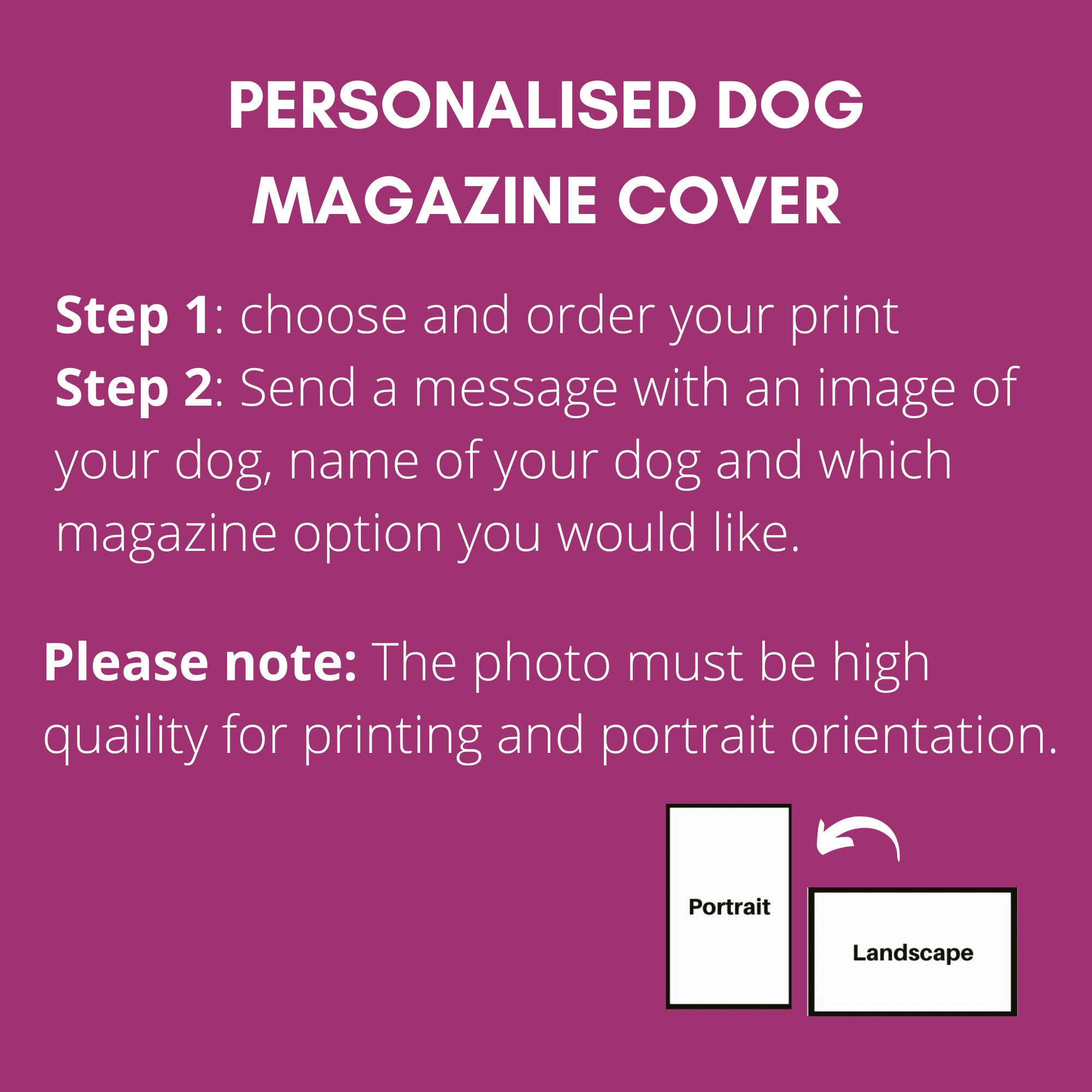 Personalised Dog Art Print Dog Magazine Cover Pet Art Etsy UK