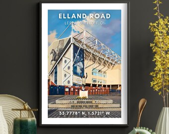 Elland Road Art Print: Leeds United FC Location Poster UK