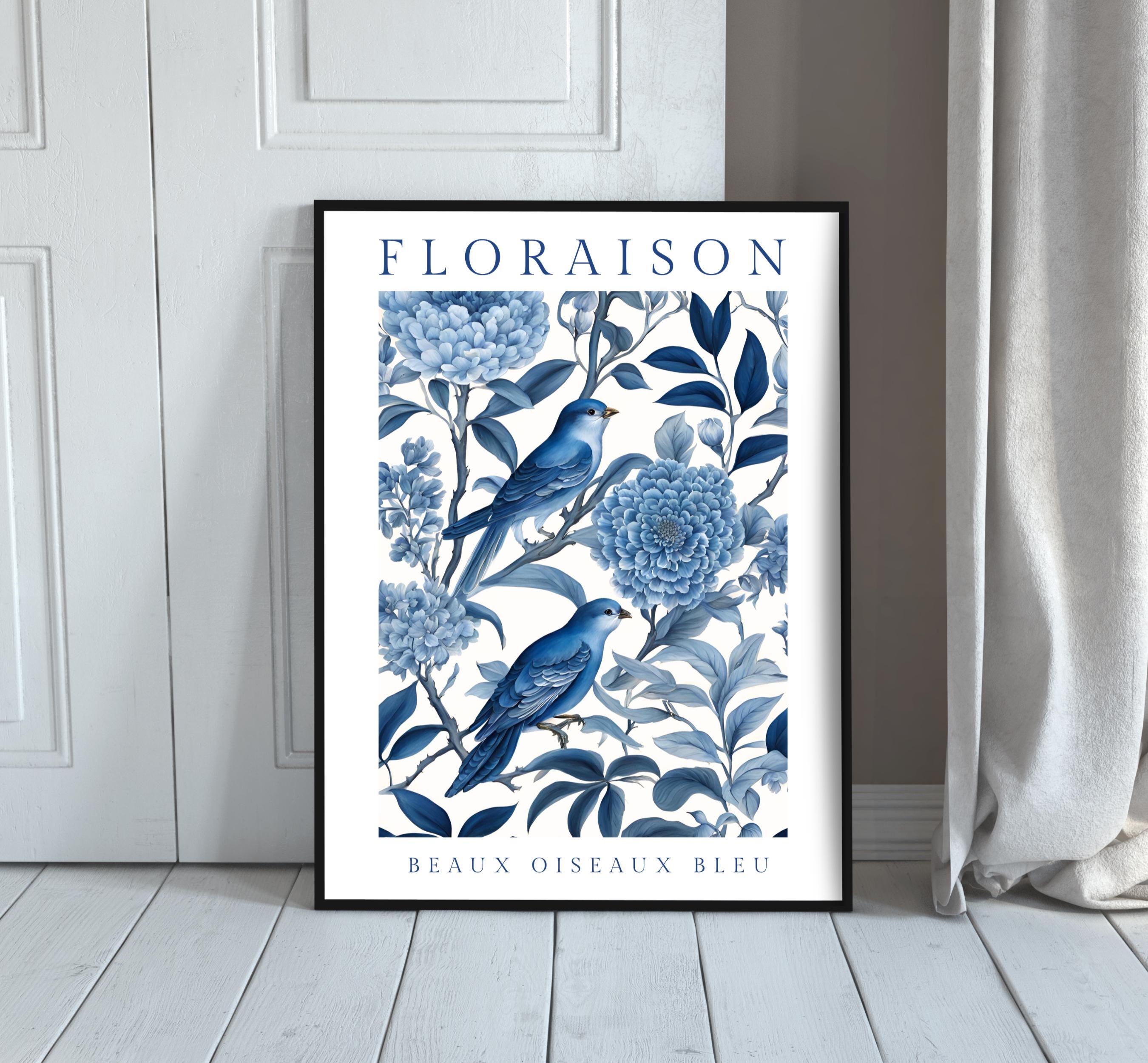 Laura Ashley Blue Wall Art - Etsy
