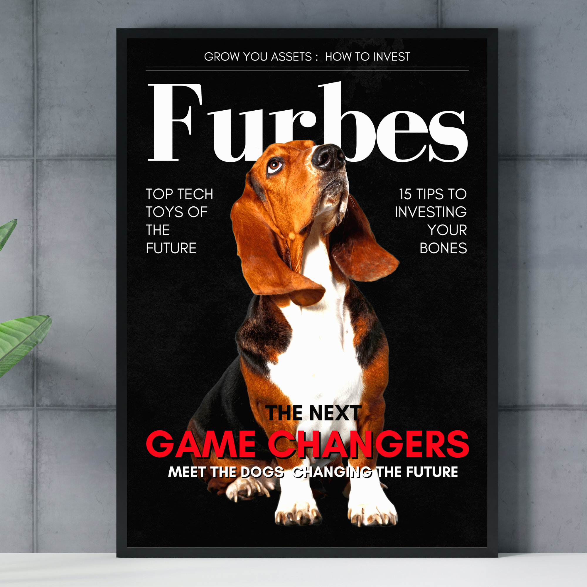 Personalised Dog Art Print Dog Magazine Cover Pet Art Etsy UK