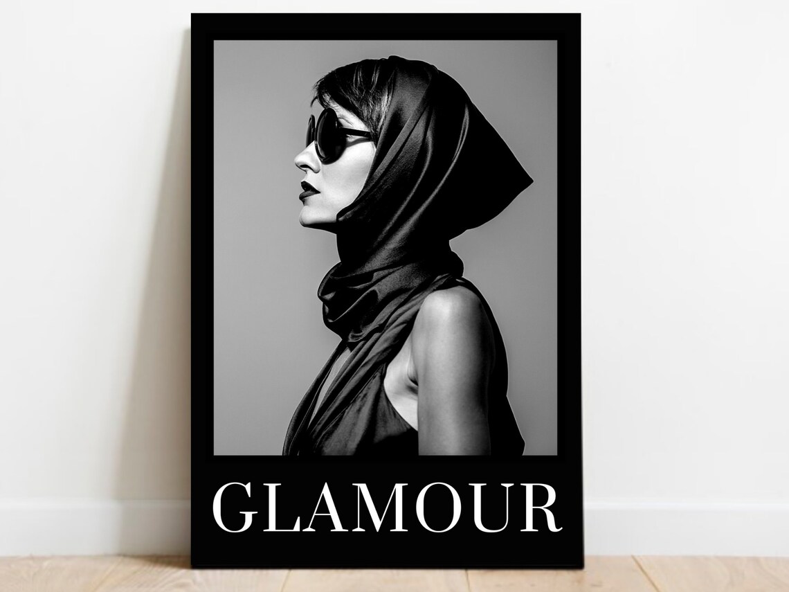 Glamour Fashion Art Print Poster Home Wall Art Fashion Etsy
